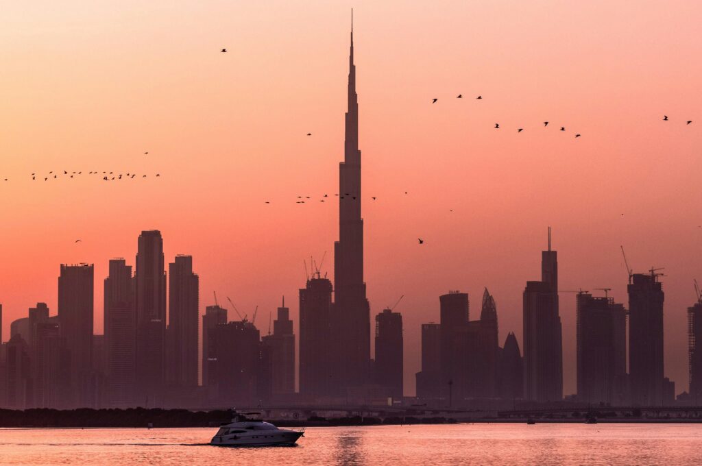Dubai sunset Dubai sunset